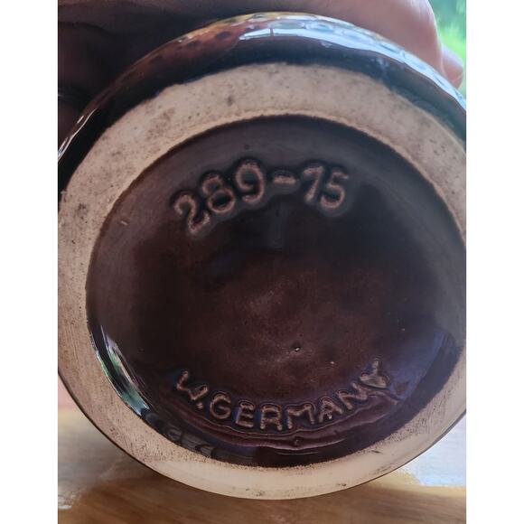 Scheurich Keramik vase Yellow and Brown West Germany 289-15 - Picture 5 of 7